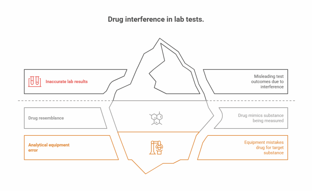 Drug interference in lab tests