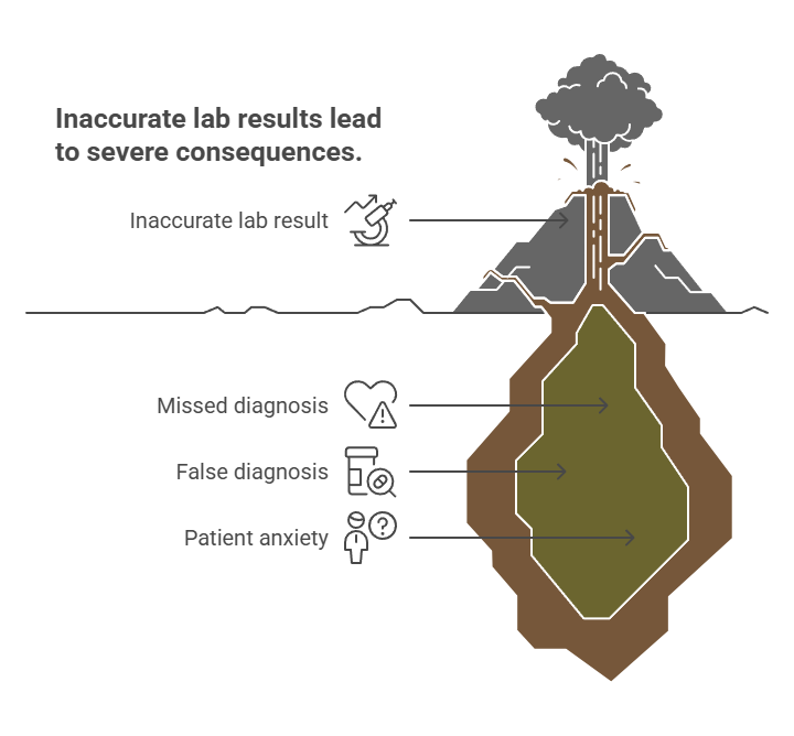 Inaccurate lab results lead to severe consequences