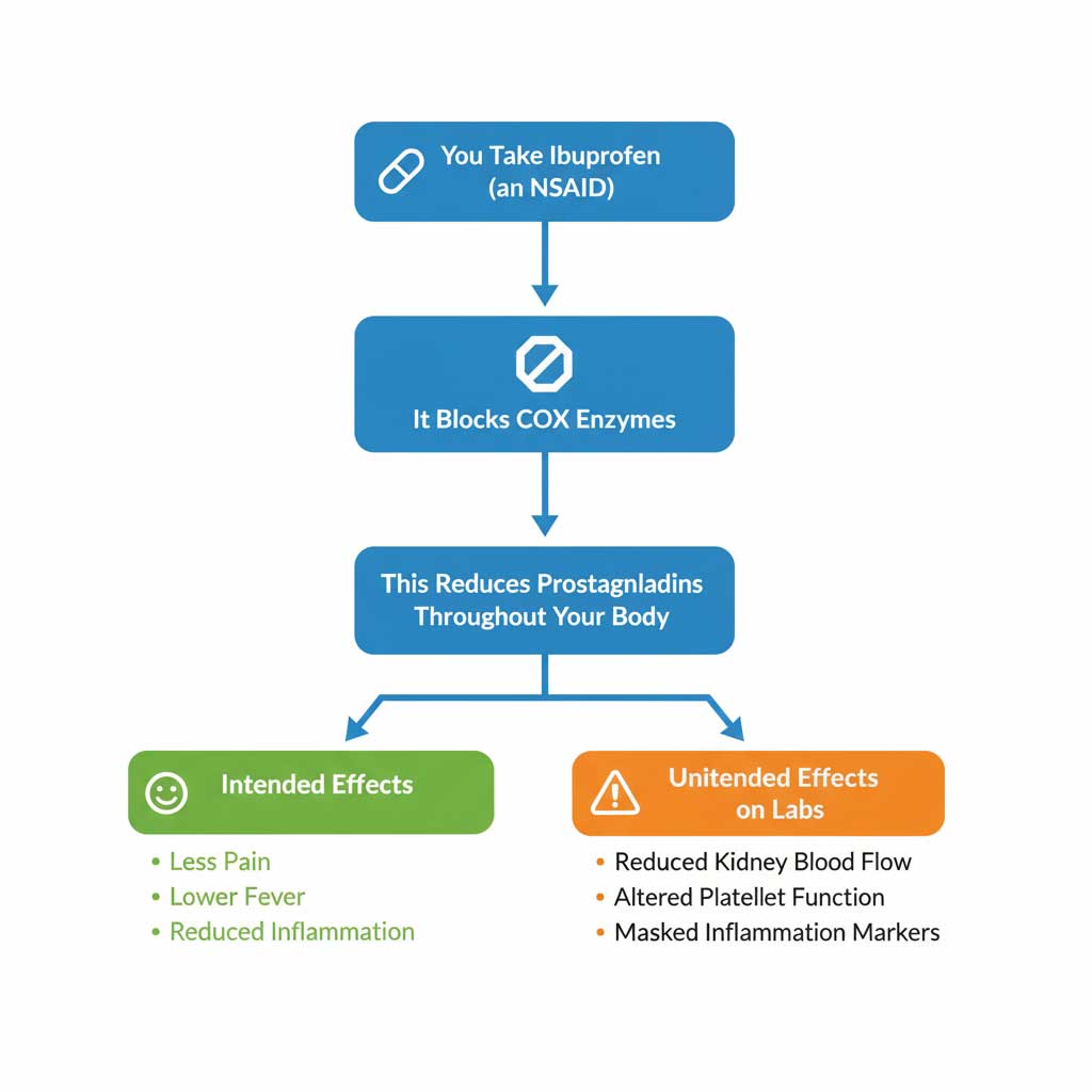 How Ibuprofen Works (And Why It Can Affect Your Labs)