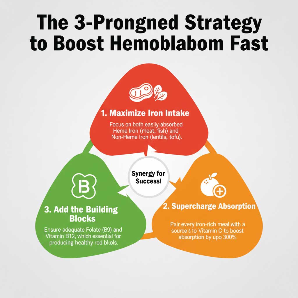 The 3-Pronged Strategy to Boost Hemoglobin Fast
