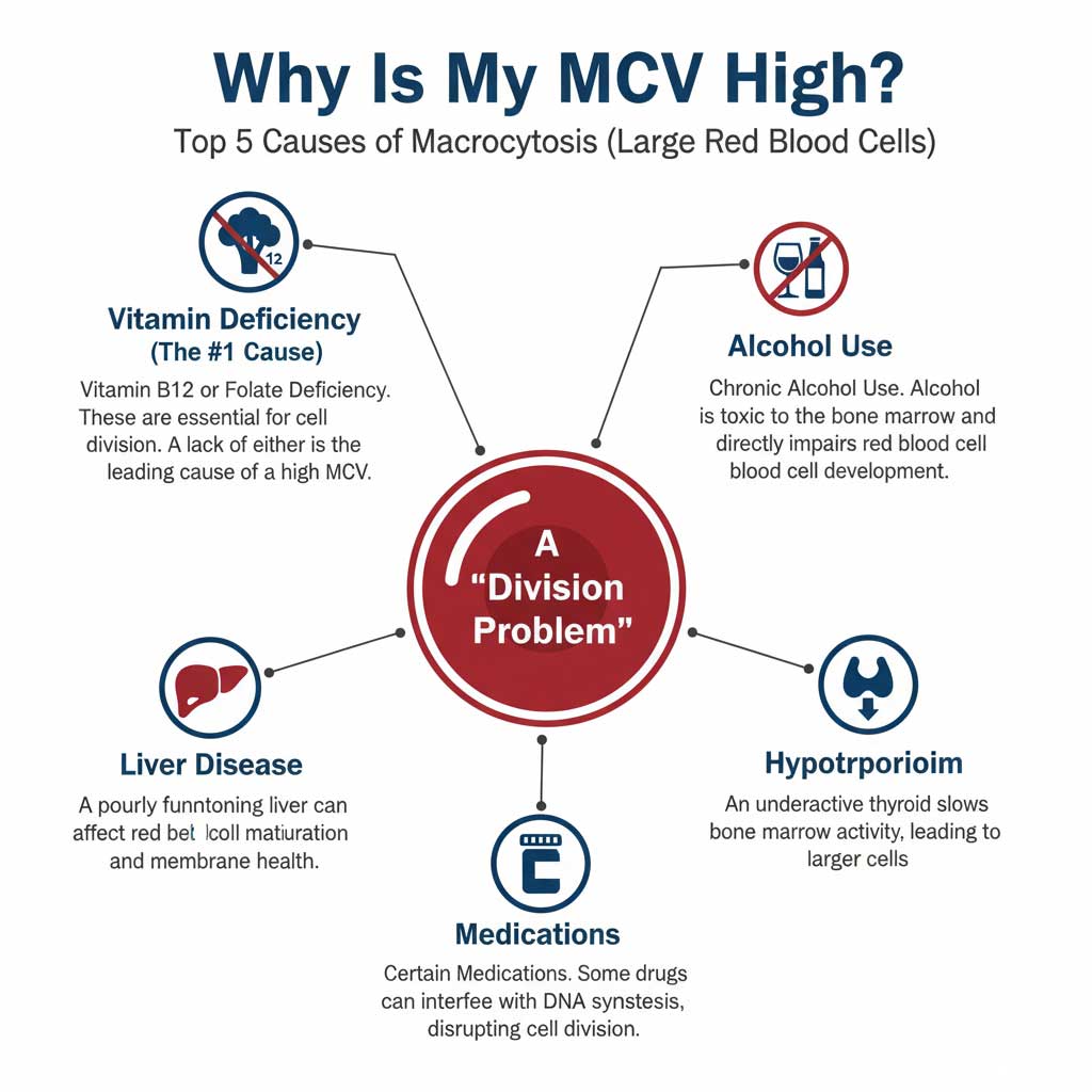 High MCV: Top 5 Causes of Large Red Blood Cells