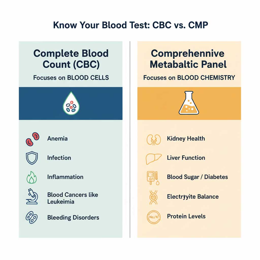 CBC vs. CMP: Know Your Blood Test