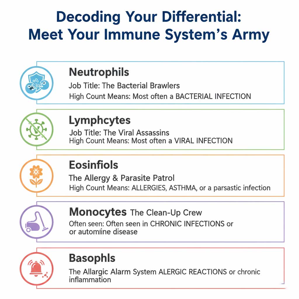 Meet Your Immune System's Army: The 5 Types of White Blood Cells