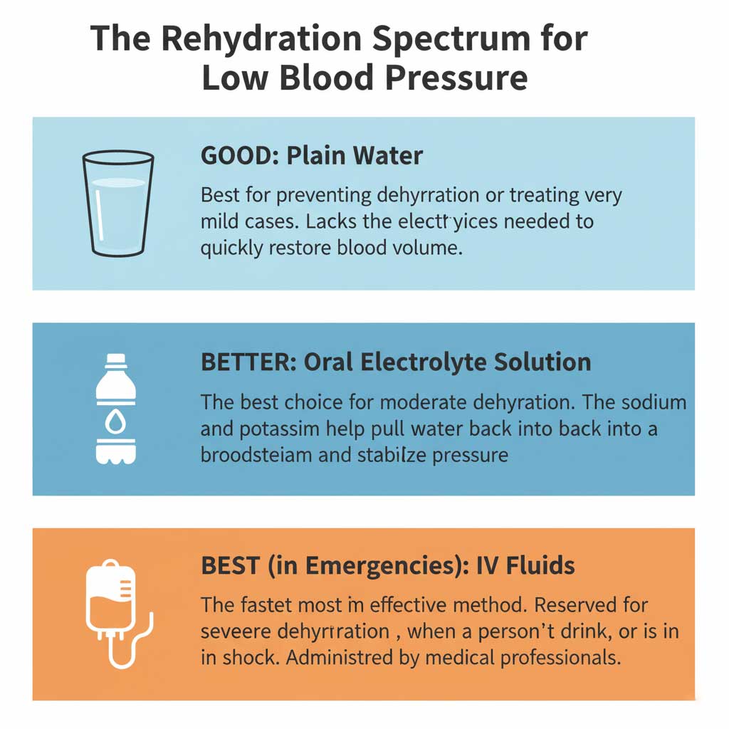 The Rehydration Spectrum: What to Drink to Restore Blood Pressure