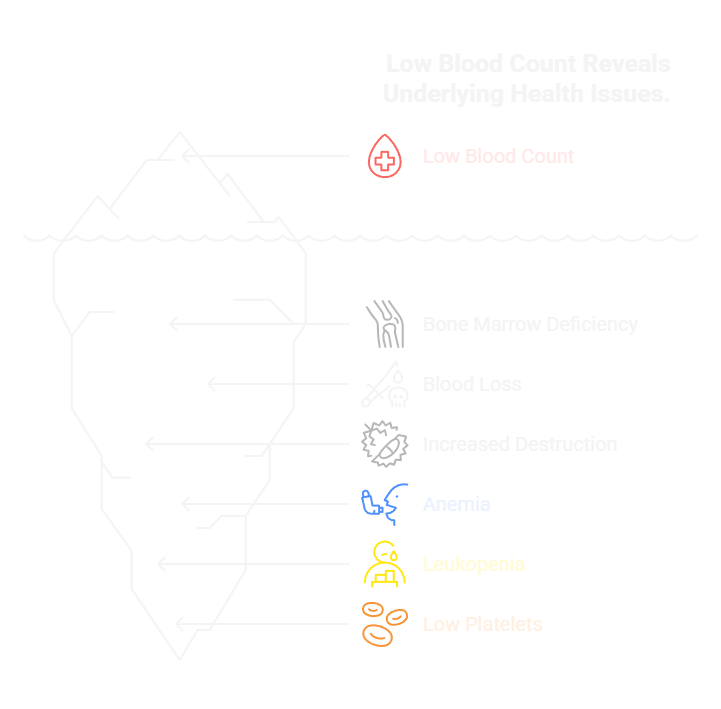 Low Blood Count Reveals Underlying Health Issues.